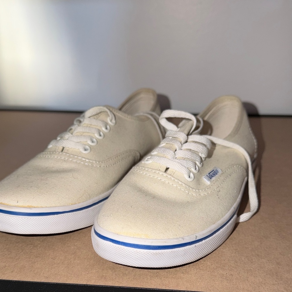 Vans Off-White Canvas Sneakers
